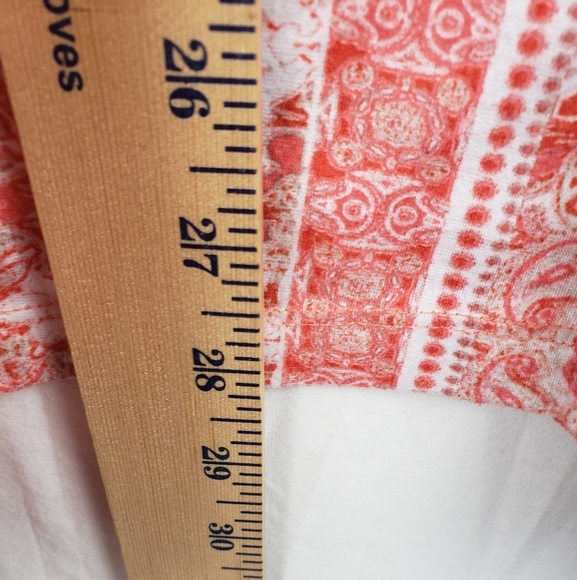 Catherines Peach Jeweled Short Sleeve Shirt Sz 2X - Picture 9 of 9